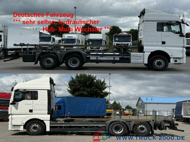 MAN TGX 26.480 XLX Haus Bett hydr Hub Multi Wechsler - Autocarro portacontainer/ Caisse interchangeable: foto 1 MAN TGX 26.480 XLX Haus Bett hydr Hub Multi Wechsler - Autocarro portacontainer/ Caisse interchangeable: foto 1