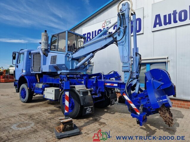 Macchina da cantiere Mercedes-Benz 1831 4x4 Menzi Muck Baum Stubben - Wurzelfräse: foto 8