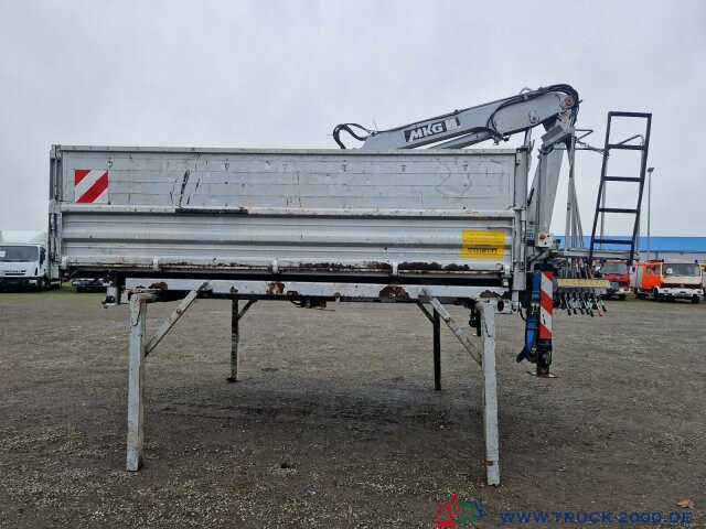 Meiller 3. S. Kipper Wechselaufbau MKG Kran HLK 66 - Autocarro ribaltabile, Camion con gru: foto 1 Meiller 3. S. Kipper Wechselaufbau MKG Kran HLK 66 - Autocarro ribaltabile, Camion con gru: foto 1