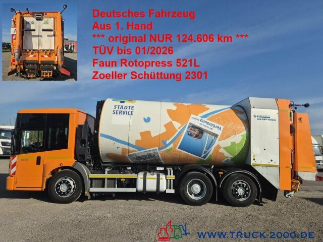 Mercedes-Benz 2635 NGE Faun Rotopress 521L Zoeller Schüttung - Camion immondizia: foto 1 Mercedes-Benz 2635 NGE Faun Rotopress 521L Zoeller Schüttung - Camion immondizia: foto 1