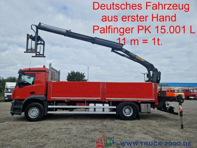 Mercedes-Benz Arocs 1836 Kran PK15001L 11m=1t. 5+6.Steuerkreis - Autocarro con pianale/ Cassone fisso, Camion con gru: foto 1 Mercedes-Benz Arocs 1836 Kran PK15001L 11m=1t. 5+6.Steuerkreis - Autocarro con pianale/ Cassone fisso, Camion con gru: foto 1