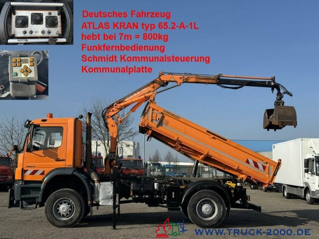 Mercedes-Benz Axor 1829 4x4 Atlas 7m=800kg FB Winterdienst - Autocarro ribaltabile, Camion con gru: foto 1 Mercedes-Benz Axor 1829 4x4 Atlas 7m=800kg FB Winterdienst - Autocarro ribaltabile, Camion con gru: foto 1