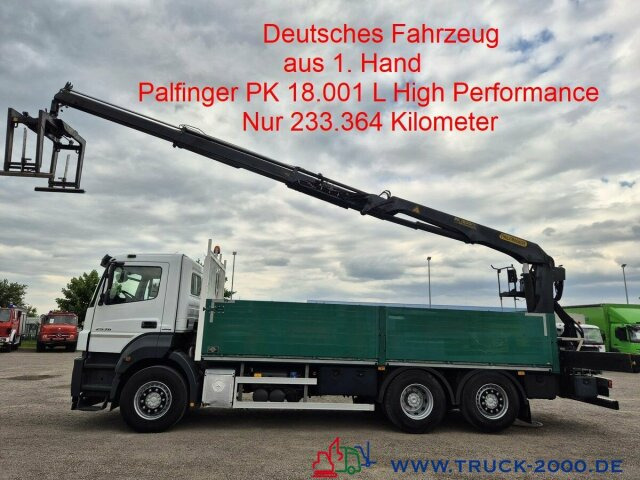 Mercedes-Benz Axor 2536 Palfinger PK 18001 HP Nur 233.964 KM - Autocarro con pianale/ Cassone fisso, Camion con gru: foto 1 Mercedes-Benz Axor 2536 Palfinger PK 18001 HP Nur 233.964 KM - Autocarro con pianale/ Cassone fisso, Camion con gru: foto 1