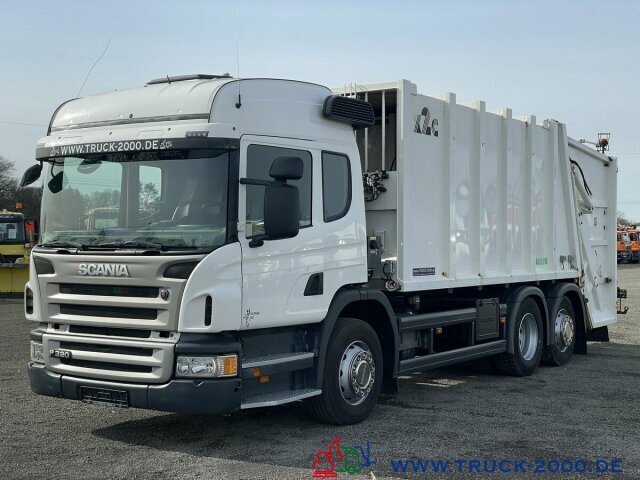 Camion immondizia per il trasporto di rifiuti Scania P320 Haller 21m³ Schüttung C-Trace Ident.4 Sitze: foto 8