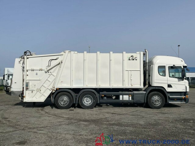 Camion immondizia per il trasporto di rifiuti Scania P320 Haller 21m³ Schüttung C-Trace Ident.4 Sitze: foto 12