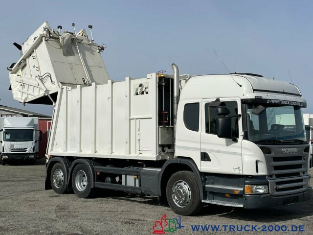 Camion immondizia per il trasporto di rifiuti Scania P320 Haller 21m³ Schüttung C-Trace Ident.4 Sitze: foto 11