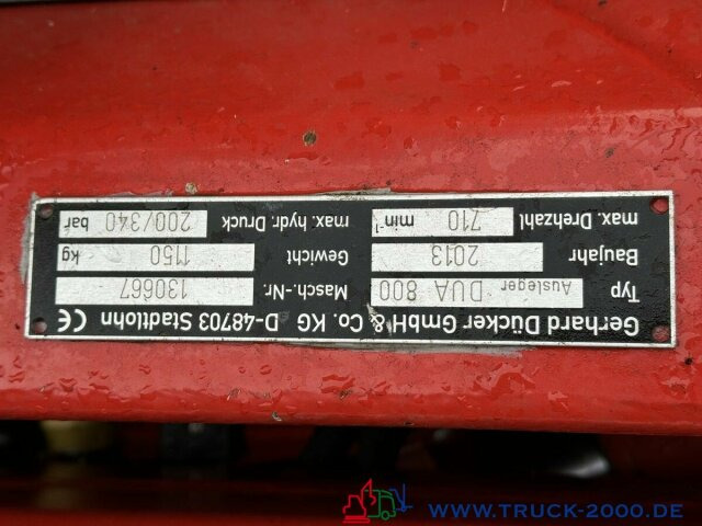 Unimog Dücker Mähkombination RSM Mäher Ausleger DUA800 - Braccio decespugliatore: foto 5 Unimog Dücker Mähkombination RSM Mäher Ausleger DUA800 - Braccio decespugliatore: foto 5