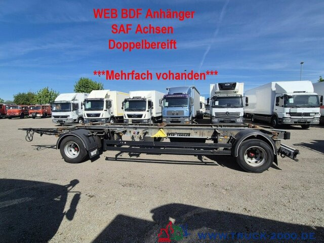 Web-Trailer 18 Box Carrier - Luft - SAF Achsen - Rimorchio portacontainer/ Caisse interchangeable: foto 1 Web-Trailer 18 Box Carrier - Luft - SAF Achsen - Rimorchio portacontainer/ Caisse interchangeable: foto 1