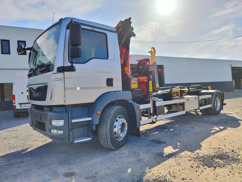 Autocarro scarrabile, Camion con gru MAN TGM 18.290 Container + Palfinger PK13001: foto 6