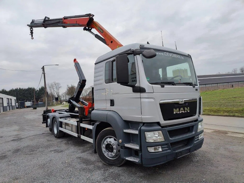 MAN TGS 26.320 Container Multilift + Kraan Palfinger PK16502 - Autocarro scarrabile, Camion con gru: foto 2 MAN TGS 26.320 Container Multilift + Kraan Palfinger PK16502 - Autocarro scarrabile, Camion con gru: foto 2