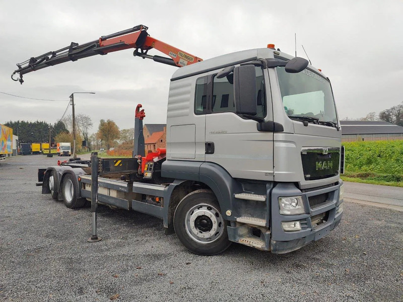 MAN TGS 26.320 Container Palift Kraan Palfinger PK18002 - Autocarro scarrabile, Camion con gru: foto 2 MAN TGS 26.320 Container Palift Kraan Palfinger PK18002 - Autocarro scarrabile, Camion con gru: foto 2