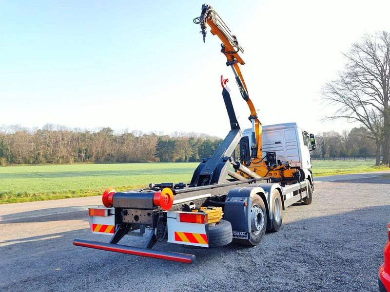 MAN TGX 26.400 6x2 Euro5 Container LEEBUR + Crane Effer 145 - Autocarro scarrabile, Camion con gru: foto 4 MAN TGX 26.400 6x2 Euro5 Container LEEBUR + Crane Effer 145 - Autocarro scarrabile, Camion con gru: foto 4