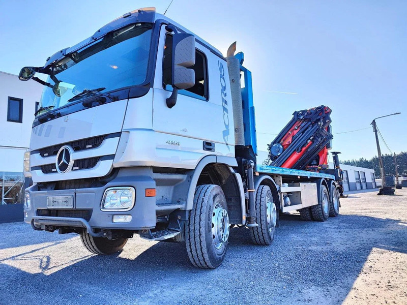 Mercedes-Benz Actros 4151 V8 8x4 Palfinger PK78002 + Flyjib PJ170 - Autocarro con pianale/ Cassone fisso, Camion con gru: foto 1 Mercedes-Benz Actros 4151 V8 8x4 Palfinger PK78002 + Flyjib PJ170 - Autocarro con pianale/ Cassone fisso, Camion con gru: foto 1