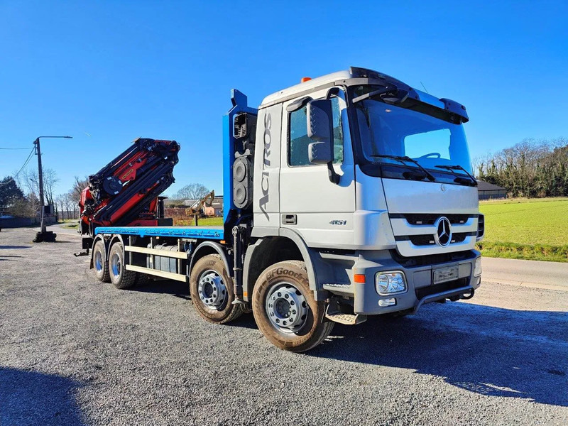 Mercedes-Benz Actros 4151 V8 8x4 Palfinger PK78002 + Flyjib PJ170 - Autocarro con pianale/ Cassone fisso, Camion con gru: foto 2 Mercedes-Benz Actros 4151 V8 8x4 Palfinger PK78002 + Flyjib PJ170 - Autocarro con pianale/ Cassone fisso, Camion con gru: foto 2