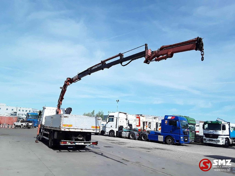 Autocarro con pianale/ Cassone fisso, Camion con gru Mercedes-Benz Actros 1831 Atlas Ak140.1A4+remote lames steel 165000km: foto 9