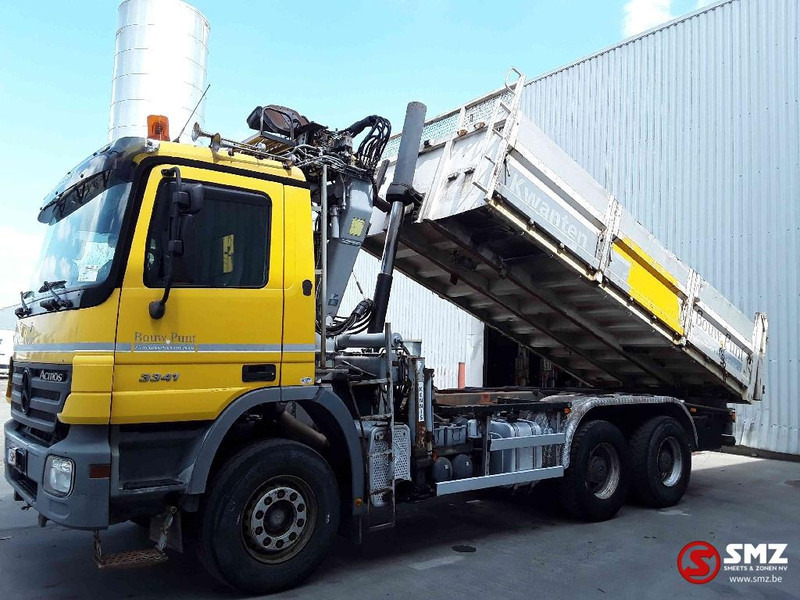 Autocarro ribaltabile, Camion con gru Mercedes-Benz Actros 3336 kennis 1600P 5extensions: foto 5