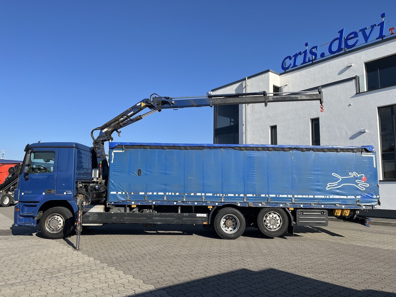 Mercedes-Benz 2541 6x2 Atlas 135.2E Pritsche 8,20 m Ausziehbar - Camion centinato, Camion con gru: foto 4 Mercedes-Benz 2541 6x2 Atlas 135.2E Pritsche 8,20 m Ausziehbar - Camion centinato, Camion con gru: foto 4