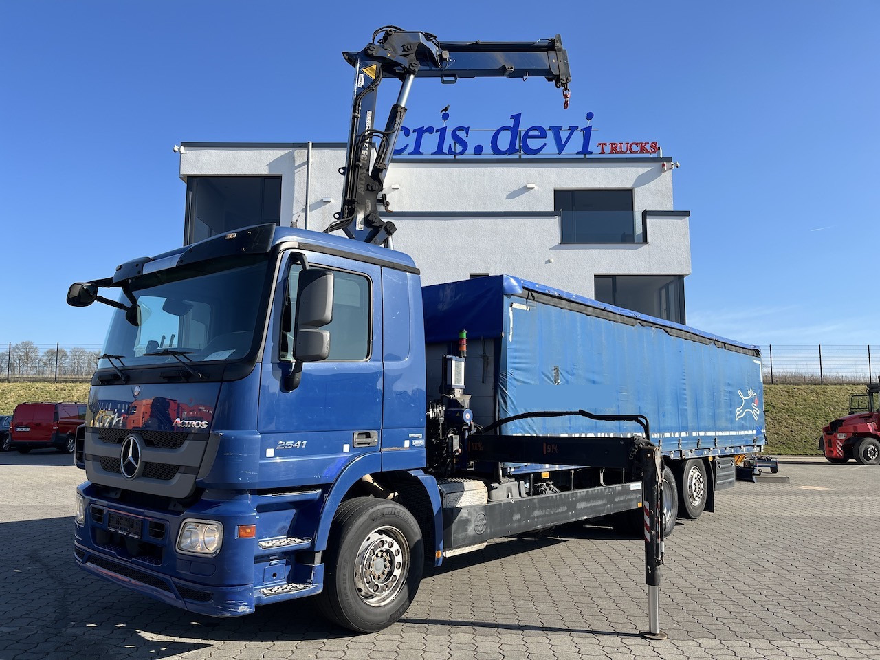 Mercedes-Benz 2541 6x2 Atlas 135.2E Pritsche 8,20 m Ausziehbar - Camion centinato, Camion con gru: foto 1 Mercedes-Benz 2541 6x2 Atlas 135.2E Pritsche 8,20 m Ausziehbar - Camion centinato, Camion con gru: foto 1