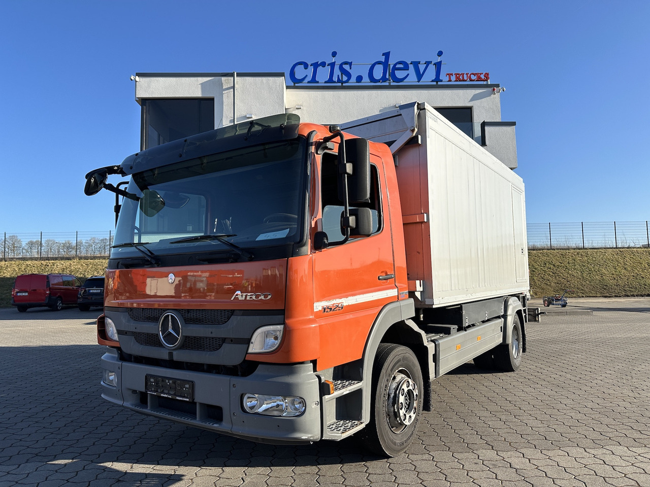 Mercedes-Benz Atego 1529 4x2 Atlas 57.3-A2 Kadaverkipper - Autocarro ribaltabile, Camion con gru: foto 1 Mercedes-Benz Atego 1529 4x2 Atlas 57.3-A2 Kadaverkipper - Autocarro ribaltabile, Camion con gru: foto 1