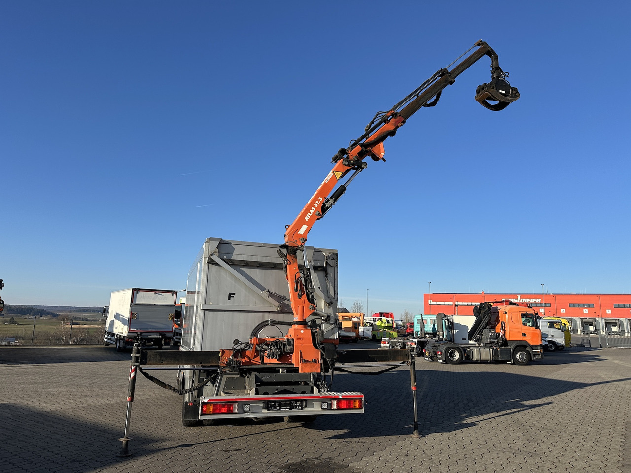 Mercedes-Benz Atego 1529 4x2 Atlas 57.3-A2 Kadaverkipper - Autocarro ribaltabile, Camion con gru: foto 4 Mercedes-Benz Atego 1529 4x2 Atlas 57.3-A2 Kadaverkipper - Autocarro ribaltabile, Camion con gru: foto 4