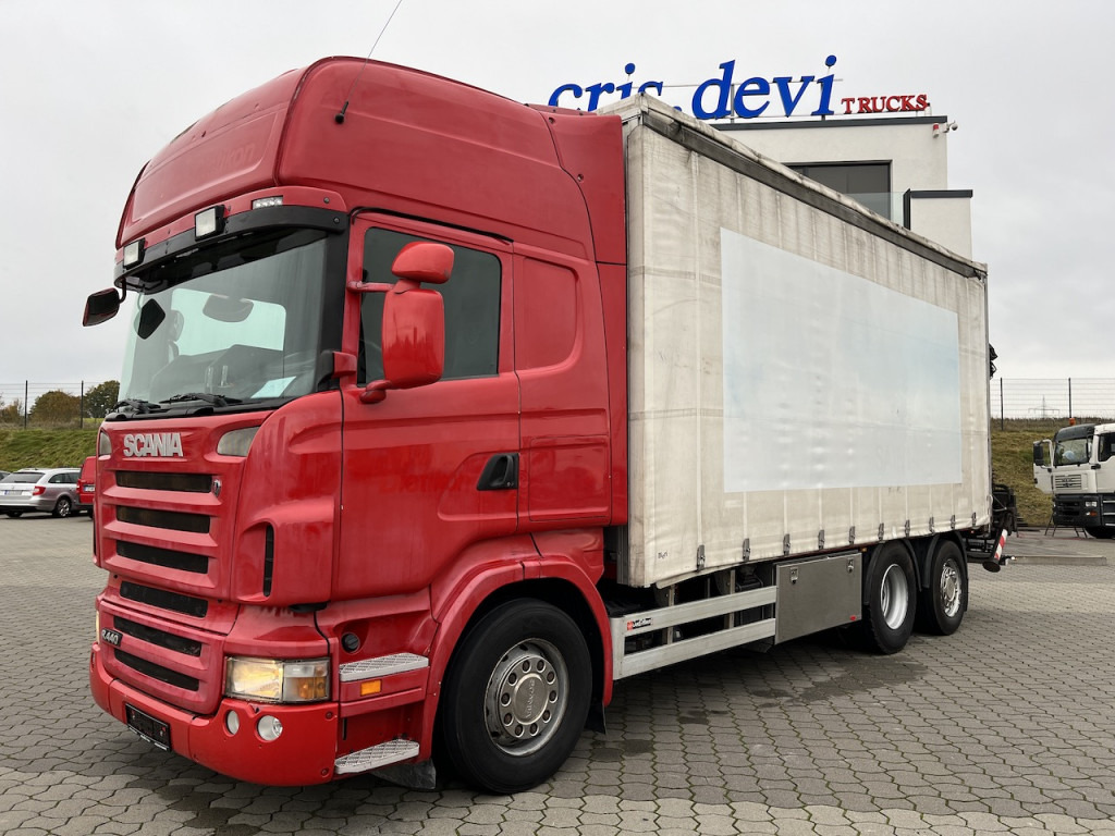 Scania R440 6x2 Hiab 166 E-5 HiDuo | AHK | Lenk-Lift A. - Camion centinato, Camion con gru: foto 1 Scania R440 6x2 Hiab 166 E-5 HiDuo | AHK | Lenk-Lift A. - Camion centinato, Camion con gru: foto 1