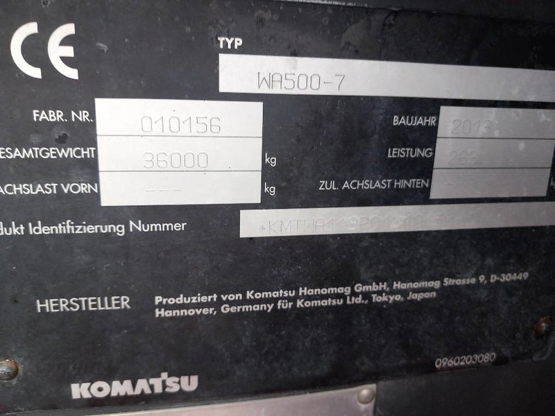 Komatsu WA500-7 - Pala gommata: foto 2 Komatsu WA500-7 - Pala gommata: foto 2