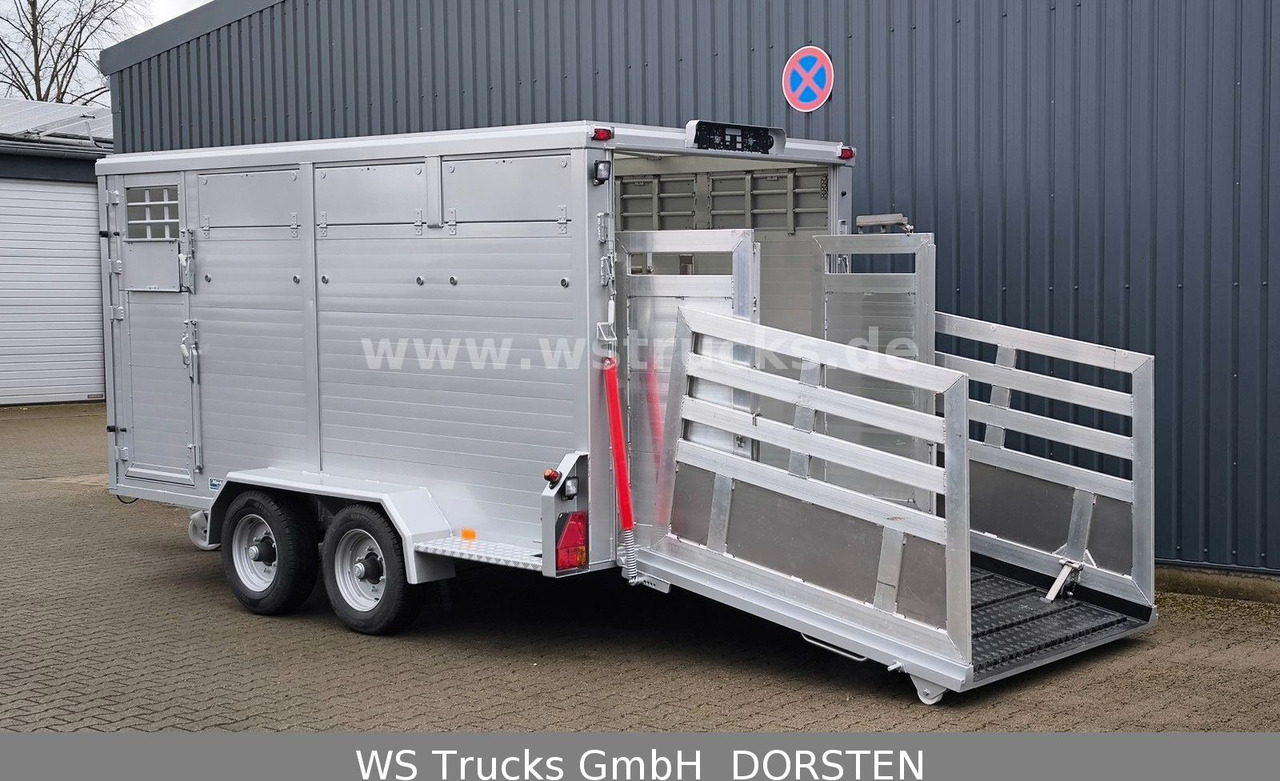 Rimorchio trasporto bestiame Menke-Janzen Menke Tandem 3,5 to Vollalu " Neu" Viehanhänger: foto 6