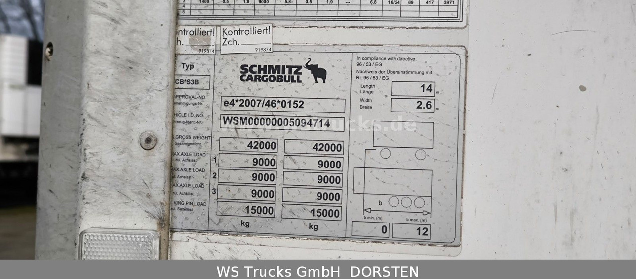 Semirimorchio frigorifero Schmitz Cargobull SKO 24 Kühlauflieger Vector 1550 Strom/Diesel: foto 19 Semirimorchio frigorifero Schmitz Cargobull SKO 24 Kühlauflieger Vector 1550 Strom/Diesel: foto 19
