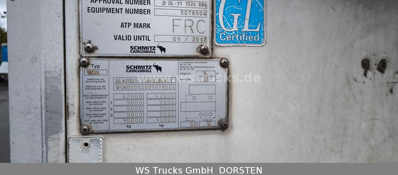 Schmitz Cargobull SKO 24 Kühlauflieger | Vector 1850 MT | LBW - Semirimorchio furgonato: foto 4 Schmitz Cargobull SKO 24 Kühlauflieger | Vector 1850 MT | LBW - Semirimorchio furgonato: foto 4
