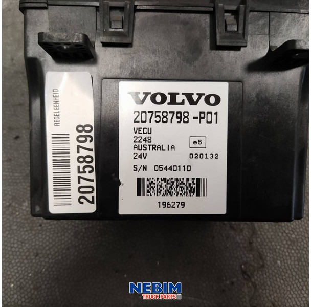 Volvo Volvo - 20758798 - Regeleenheid VECU - Ricambi per Camion: foto 4 Volvo Volvo - 20758798 - Regeleenheid VECU - Ricambi per Camion: foto 4