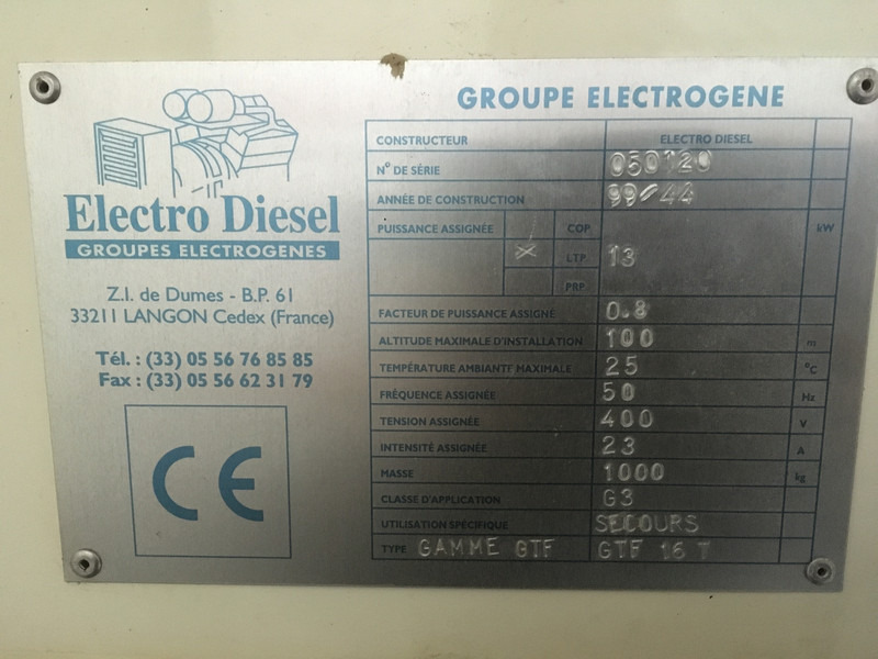 Lombardini LDW1204/B2 GENERATOR 16 KVA USED - Gruppo elettrogeno: foto 5 Lombardini LDW1204/B2 GENERATOR 16 KVA USED - Gruppo elettrogeno: foto 5