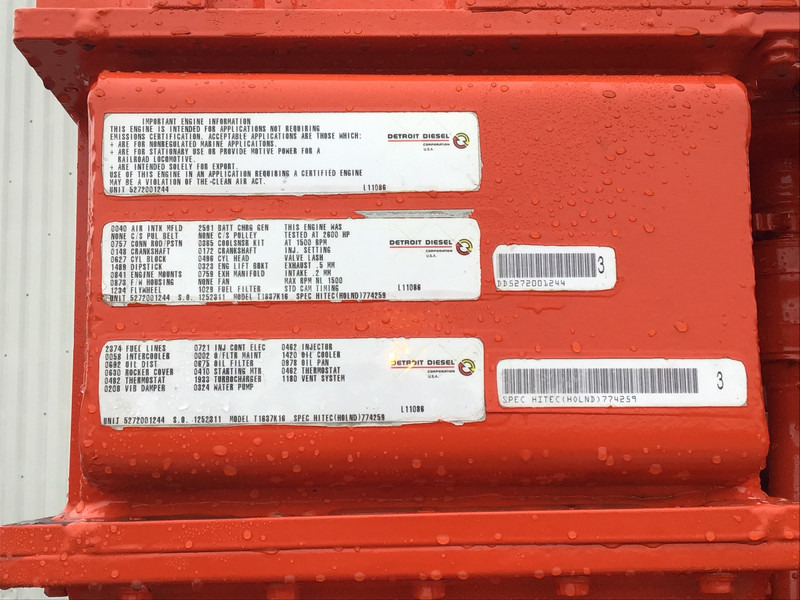 MTU 16V4000 POMP 3600M³/HR USED - Pompa acqua: foto 5 MTU 16V4000 POMP 3600M³/HR USED - Pompa acqua: foto 5