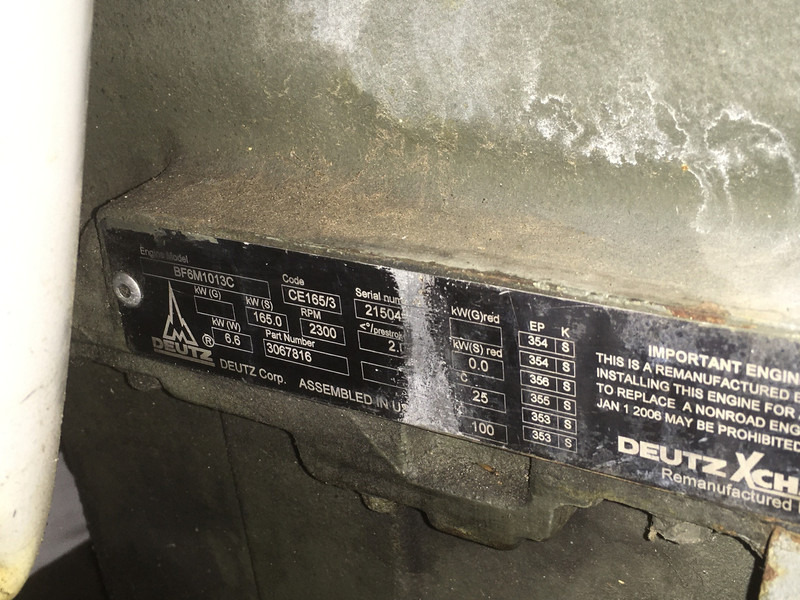 Deutz BF6M1013C USED - Macchina da cantiere: foto 1 Deutz BF6M1013C USED - Macchina da cantiere: foto 1