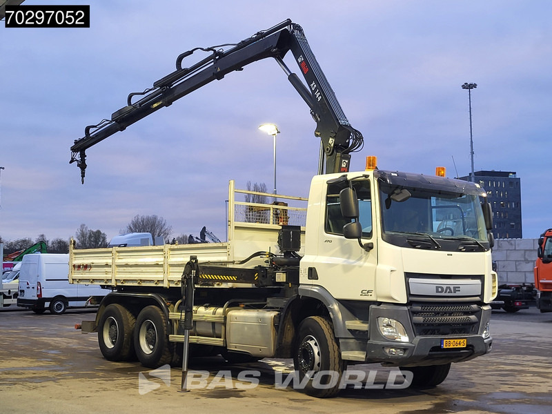 DAF CF 370 CF 6X4 HIAB 144 BS-3 HIDUO Crane Kran 8m3 Tipper Big-Axle Steelsuspension Euro 6 - Autocarro ribaltabile, Camion con gru: foto 3 DAF CF 370 CF 6X4 HIAB 144 BS-3 HIDUO Crane Kran 8m3 Tipper Big-Axle Steelsuspension Euro 6 - Autocarro ribaltabile, Camion con gru: foto 3