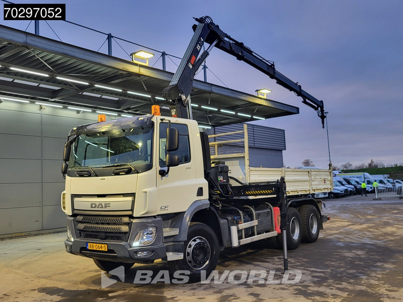 DAF CF 370 CF 6X4 HIAB 144 BS-3 HIDUO Crane Kran 8m3 Tipper Big-Axle Steelsuspension Euro 6 - Autocarro ribaltabile, Camion con gru: foto 2 DAF CF 370 CF 6X4 HIAB 144 BS-3 HIDUO Crane Kran 8m3 Tipper Big-Axle Steelsuspension Euro 6 - Autocarro ribaltabile, Camion con gru: foto 2