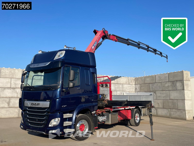 DAF CF 530 4X2 HMF 1820-RC Kran Crane Retarder Space cab Euro 6 - Autocarro con pianale/ Cassone fisso, Camion con gru: foto 1 DAF CF 530 4X2 HMF 1820-RC Kran Crane Retarder Space cab Euro 6 - Autocarro con pianale/ Cassone fisso, Camion con gru: foto 1
