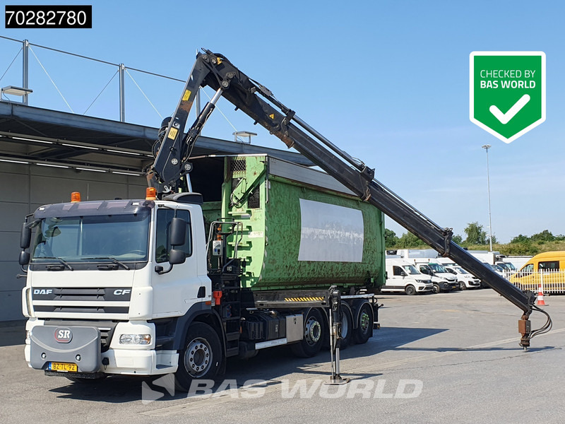DAF CF85.360 8X2 NL-Truck Hiab 211 E-3 HIPRO Kran 21T Multilift Euro 5 - Autocarro scarrabile, Camion con gru: foto 1 DAF CF85.360 8X2 NL-Truck Hiab 211 E-3 HIPRO Kran 21T Multilift Euro 5 - Autocarro scarrabile, Camion con gru: foto 1