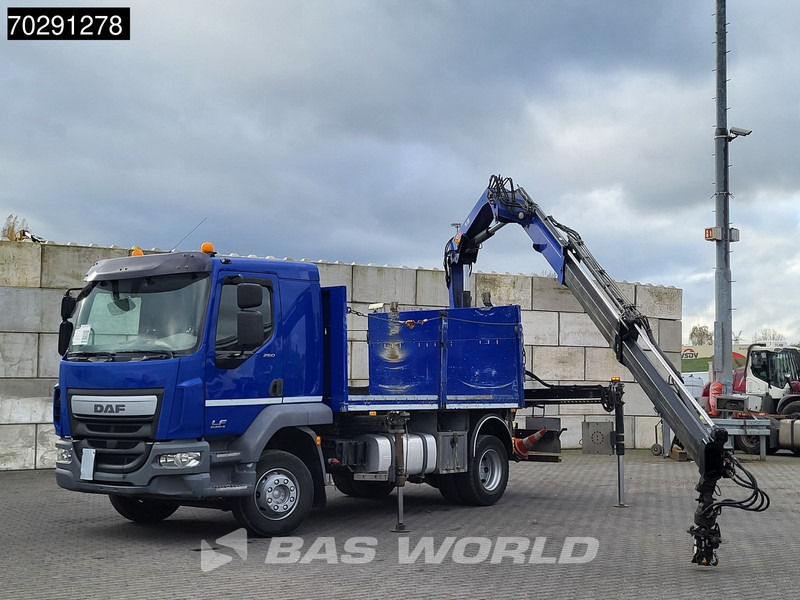 DAF LF 260 LF 4X2 Hiab 111 B-2 HIDUO Crane Kran Remote control Automatic ACC Euro 6 - Autocarro con pianale/ Cassone fisso, Camion con gru: foto 3 DAF LF 260 LF 4X2 Hiab 111 B-2 HIDUO Crane Kran Remote control Automatic ACC Euro 6 - Autocarro con pianale/ Cassone fisso, Camion con gru: foto 3