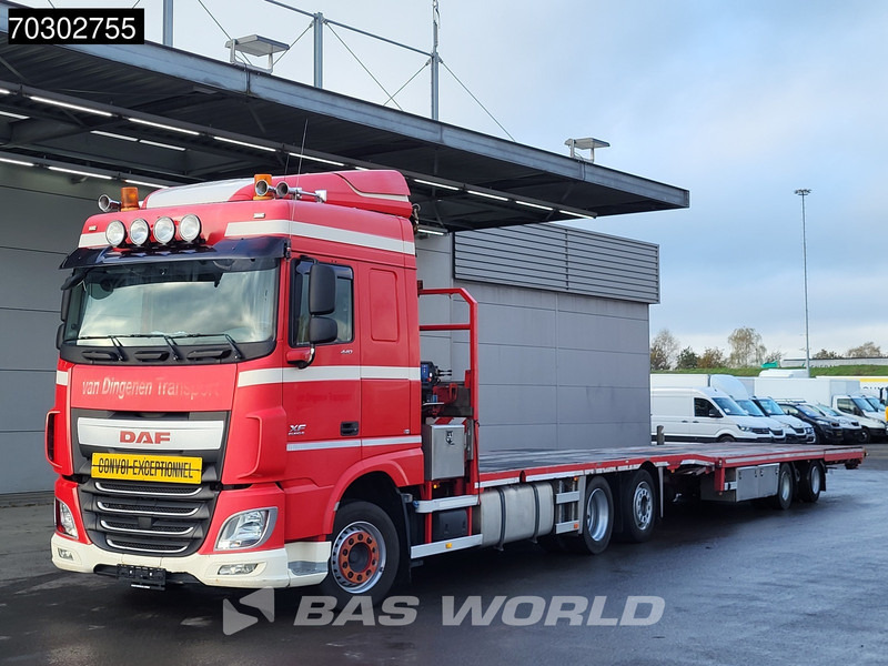 DAF XF 440 XF 6X2 NL-Truck Transporter APK HMF 900-K2 crane Winch Lift-Lenkachse Euro 6 - Autocarro con pianale/ Cassone fisso, Camion con gru: foto 5 DAF XF 440 XF 6X2 NL-Truck Transporter APK HMF 900-K2 crane Winch Lift-Lenkachse Euro 6 - Autocarro con pianale/ Cassone fisso, Camion con gru: foto 5