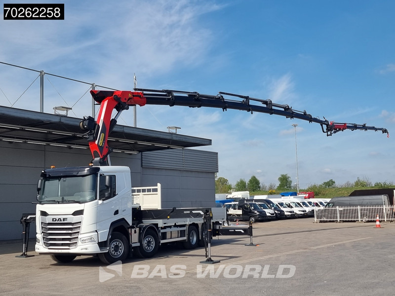 DAF XF 530 8X2 NEW Palfinger PK580 TEC Kran Crane Fly-Jib Winch Lift+Lenkasche Retarder - Autocarro con pianale/ Cassone fisso, Camion con gru: foto 2 DAF XF 530 8X2 NEW Palfinger PK580 TEC Kran Crane Fly-Jib Winch Lift+Lenkasche Retarder - Autocarro con pianale/ Cassone fisso, Camion con gru: foto 2