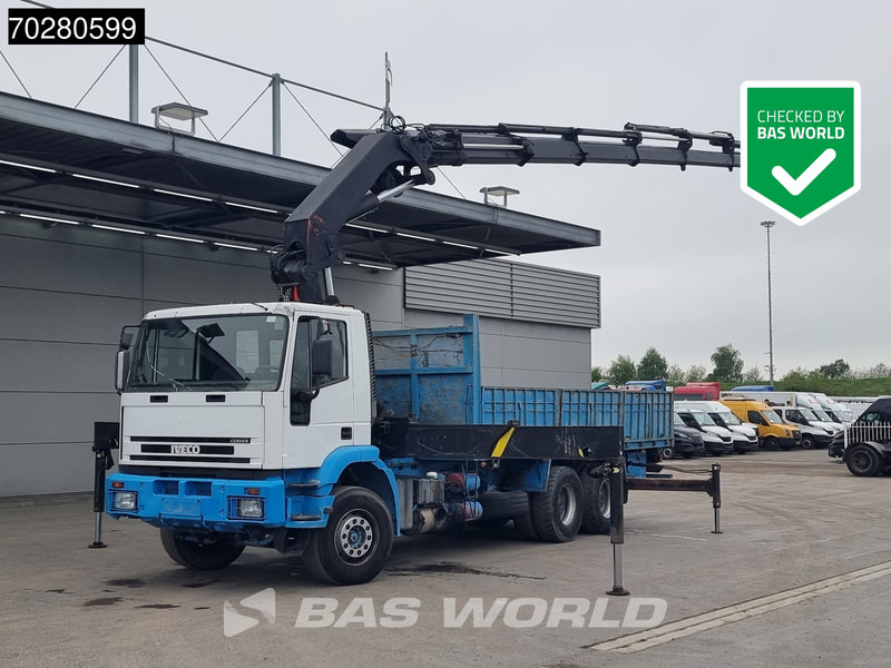 Iveco EuroTrakker 310 6X4 Palfinger PK36002 Kran Crane Manual Big-Axle Euro 3 - Autocarro con pianale/ Cassone fisso, Camion con gru: foto 1 Iveco EuroTrakker 310 6X4 Palfinger PK36002 Kran Crane Manual Big-Axle Euro 3 - Autocarro con pianale/ Cassone fisso, Camion con gru: foto 1