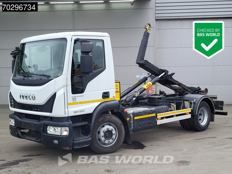 Iveco Eurocargo 120-220 4X2 12tonner HYVA 06-37-S Hooklift Manual ACC Euro 6 - Autocarro scarrabile: foto 1 Iveco Eurocargo 120-220 4X2 12tonner HYVA 06-37-S Hooklift Manual ACC Euro 6 - Autocarro scarrabile: foto 1