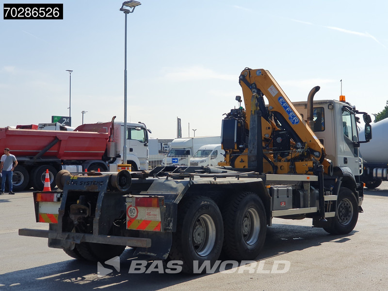 Autocarro scarrabile, Camion con gru Iveco Trakker 410 6X4 Effer CRANE 175/2S Manual 20 Tonnes EEV: foto 10