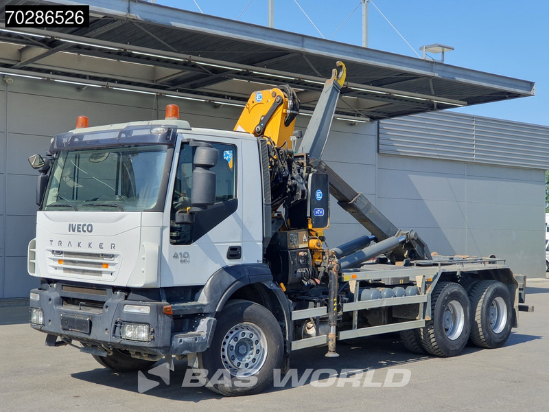 Autocarro scarrabile, Camion con gru Iveco Trakker 410 6X4 Effer CRANE 175/2S Manual 20 Tonnes EEV: foto 7
