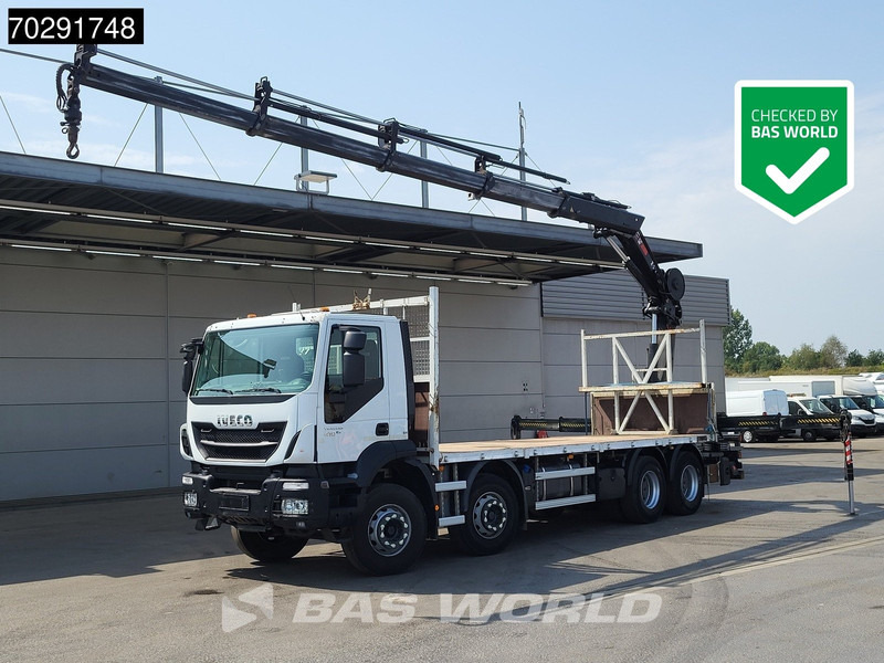 Iveco Trakker 410 8X4 HIAB 211 EP-4 HIDUO Crane Steelsuspension Euro 6 - Autocarro con pianale/ Cassone fisso, Camion con gru: foto 1 Iveco Trakker 410 8X4 HIAB 211 EP-4 HIDUO Crane Steelsuspension Euro 6 - Autocarro con pianale/ Cassone fisso, Camion con gru: foto 1