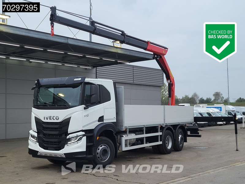 Iveco X-Way 420 6X2 UNUSED Palfinger PK19001 SLD5 Crane Lift+steering-Axle ACC Euro 6 - Autocarro con pianale/ Cassone fisso, Camion con gru: foto 1 Iveco X-Way 420 6X2 UNUSED Palfinger PK19001 SLD5 Crane Lift+steering-Axle ACC Euro 6 - Autocarro con pianale/ Cassone fisso, Camion con gru: foto 1