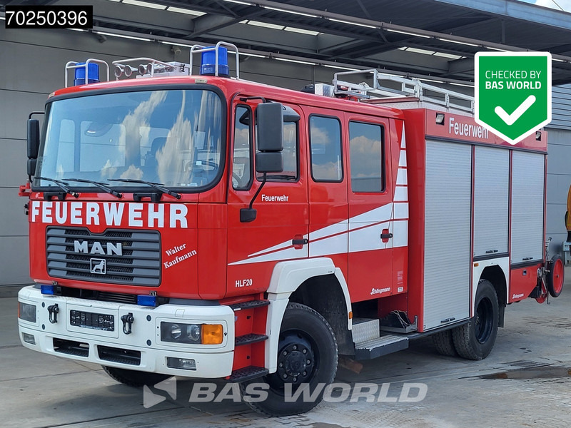 MAN TGA 14.284 4X4 4x4 Manual Schlingmann LF16/12 pump Feuerwehr Steelsuspension Euro 2 - Autopompa: foto 1 MAN TGA 14.284 4X4 4x4 Manual Schlingmann LF16/12 pump Feuerwehr Steelsuspension Euro 2 - Autopompa: foto 1