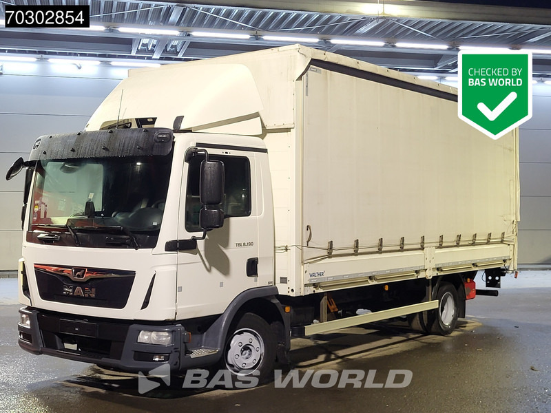 MAN TGL 8.190 TGL 4X2 8tonner Curtainsider Ladebordwand Manual Euro 6 - Camion centinato: foto 1 MAN TGL 8.190 TGL 4X2 8tonner Curtainsider Ladebordwand Manual Euro 6 - Camion centinato: foto 1