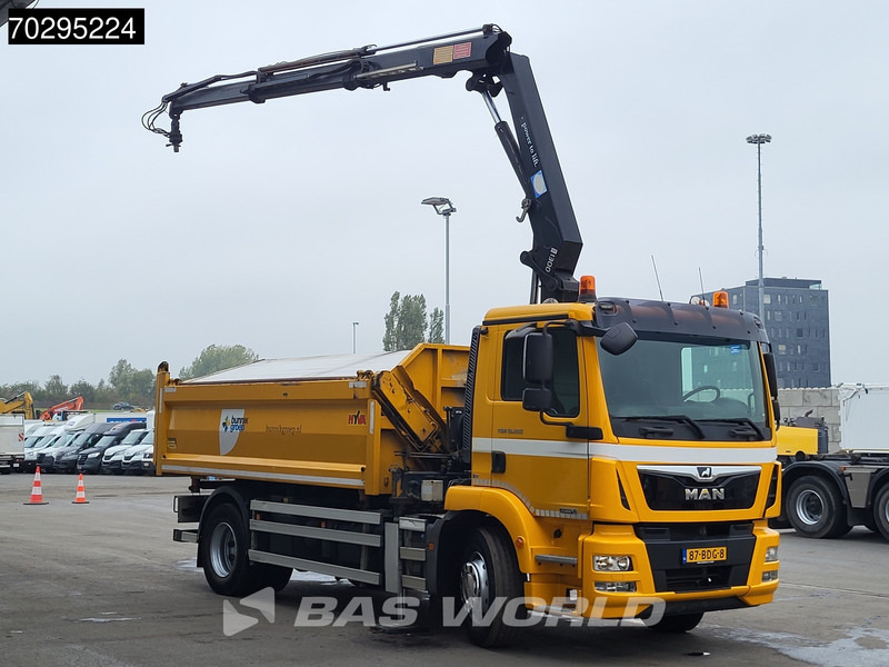 MAN TGM 18.250 TGM 4X2 NL-Truck 10m3 HSW Tipper 13Ton HMF 1300-K2 Crane Automatic Euro 6 - Autocarro ribaltabile, Camion con gru: foto 3 MAN TGM 18.250 TGM 4X2 NL-Truck 10m3 HSW Tipper 13Ton HMF 1300-K2 Crane Automatic Euro 6 - Autocarro ribaltabile, Camion con gru: foto 3