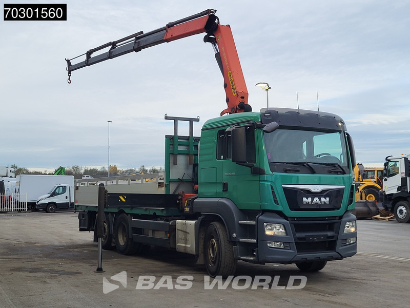 MAN TGS 26.400 6X2 Palfinger PK23001 EH Crane Kran Remote Retarder Euro 6 - Autocarro con pianale/ Cassone fisso, Camion con gru: foto 3 MAN TGS 26.400 6X2 Palfinger PK23001 EH Crane Kran Remote Retarder Euro 6 - Autocarro con pianale/ Cassone fisso, Camion con gru: foto 3